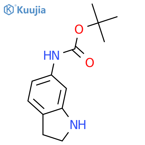(2,3-Dihydro-1H-indol-6-yl)-carbamic Acid Tert-butyl Ester structure