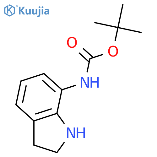 (2,3-Dihydro-1H-indol-7-yl)-carbamic Acid Tert-butyl Ester structure