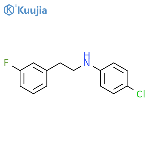 Benzeneethanamine,N-(4-chlorophenyl)-3-fluoro- structure