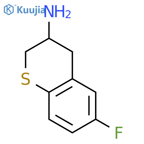 2H-1-Benzothiopyran-3-amine,6-fluoro-3,4-dihydro- structure