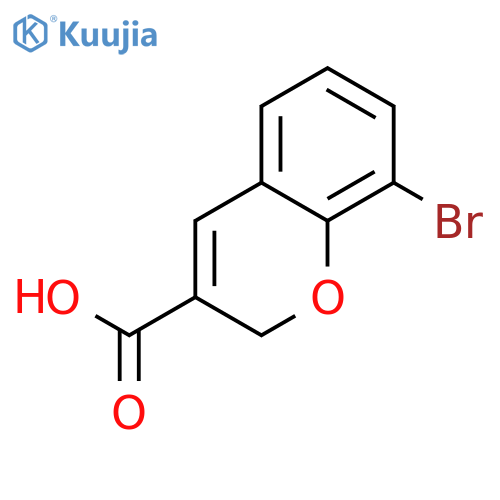 8-Bromo-2H-chromene-3-carboxylic acid structure