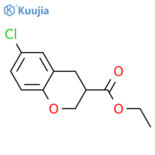 6-CHLORO-CHROMAN-3-CARBOXYLIC ACID ETHYL ESTER structure