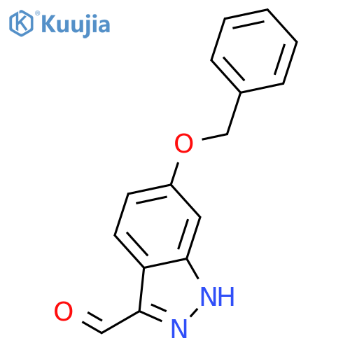 6-(benzyloxy)-1H-indazole-3-carbaldehyde structure