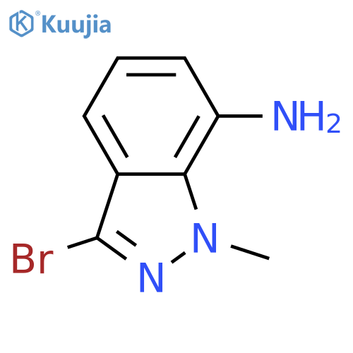 3-Bromo-1-methyl-1H-indazol-7-amine structure