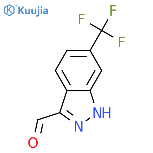 6-(trifluoromethyl)-1H-indazole-3-carbaldehyde structure