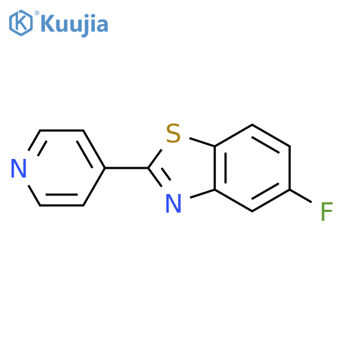 5-FLUORO-2-(PYRIDIN-4-YL)BENZO[D]THIAZOLE structure
