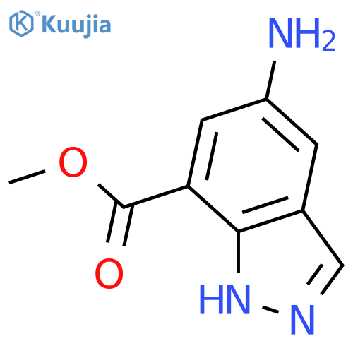 5-Amino-1H-indazole-7-carboxylic Acid Methyl Ester structure