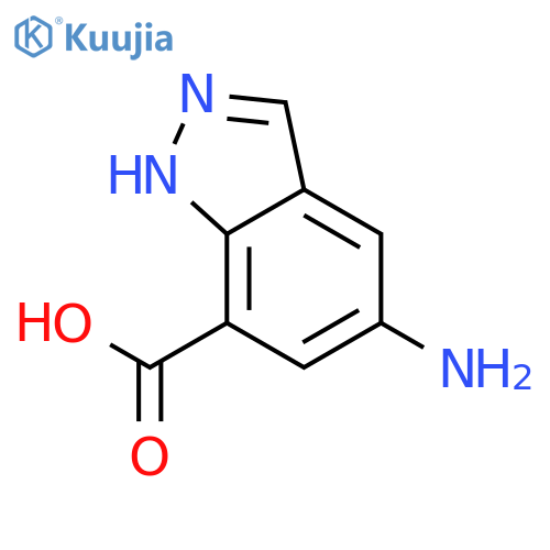 5-Amino-1H-indazole-7-carboxylic acid structure