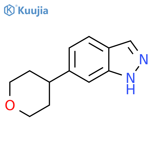 6-(Tetrahydro-pyran-4-yl)-1H-indazole structure
