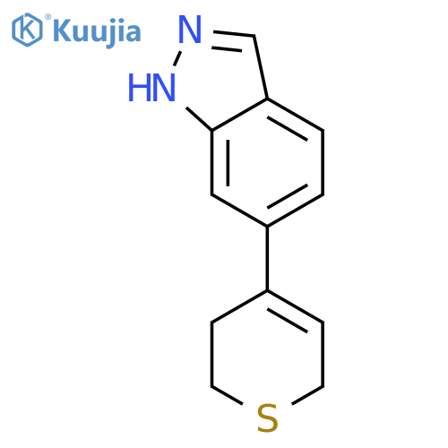 1H-Indazole,6-(3,6-dihydro-2H-thiopyran-4-yl)- structure