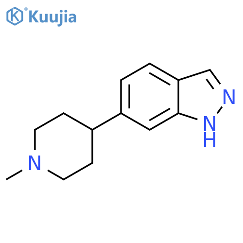 6-(1-Methyl-piperidin-4-yl)-1H-indazole structure