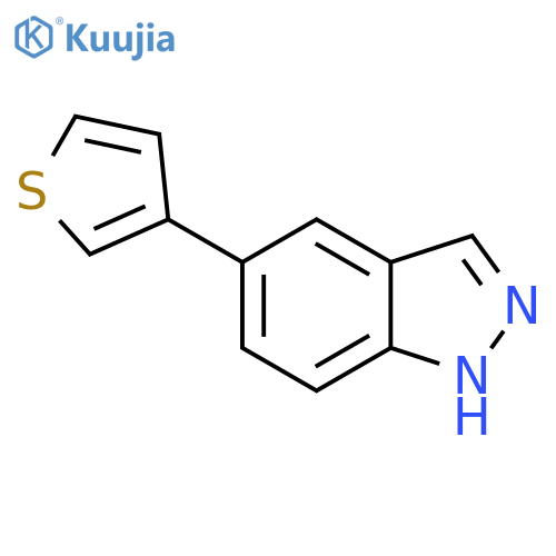 5-THIOPHEN-3-YL-1H-INDAZOLE structure