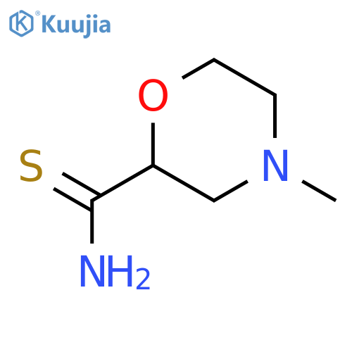 4-Methyl-morpholine-2-carbothioic acid amide structure