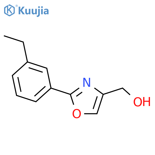[2-(3-ETHYL-PHENYL)-OXAZOL-4-YL]-METHANOL structure