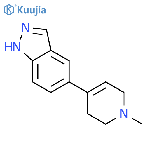 1H-Indazole,5-(1,2,3,6-tetrahydro-1-methyl-4-pyridinyl)- structure