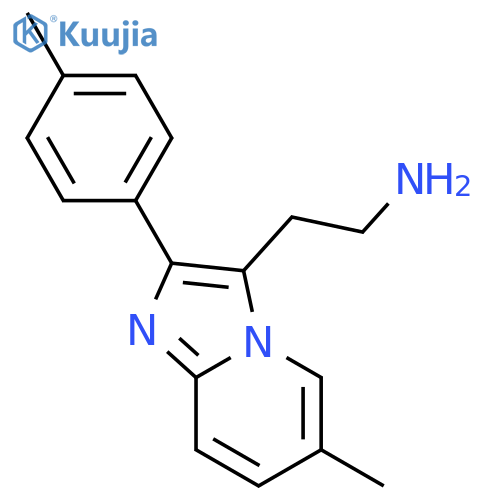 Imidazo[1,2-a]pyridine-3-ethanamine,6-methyl-2-(4-methylphenyl)- structure