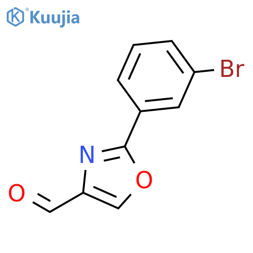 4-Oxazolecarboxaldehyde,2-(3-bromophenyl)- structure