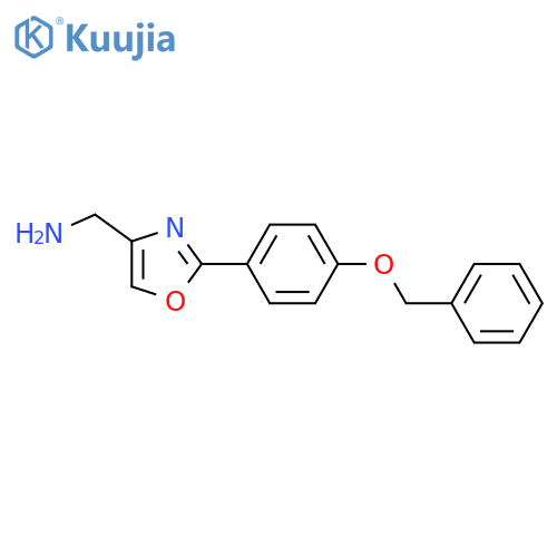 2-(4-Phenylmethoxyphenyl)-1,3-Oxazol-4-YlMethanamine structure