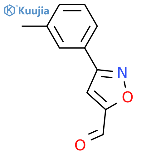 3-(3-methylphenyl)-1,2-oxazole-5-carbaldehyde structure