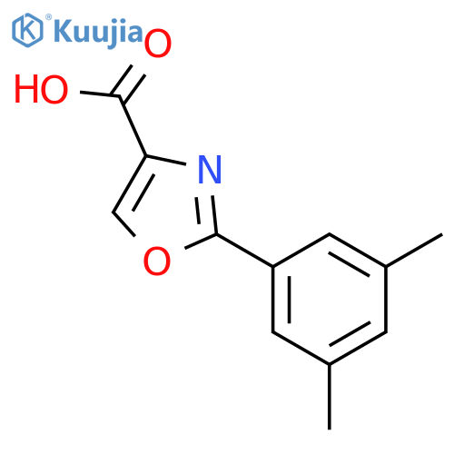 4-Oxazolecarboxylicacid, 2-(3,5-dimethylphenyl)- structure