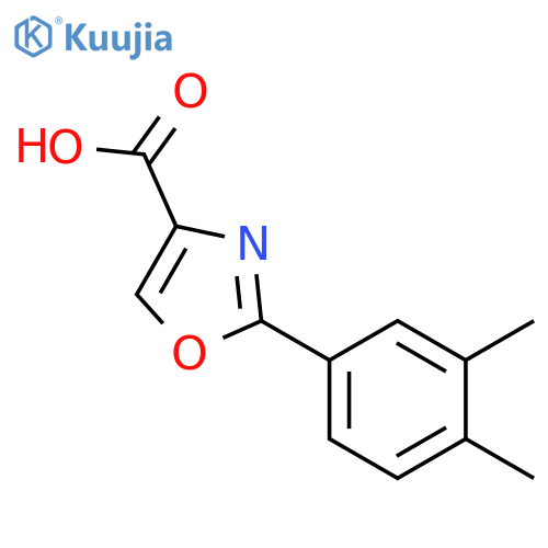4-Oxazolecarboxylicacid, 2-(3,4-dimethylphenyl)- structure