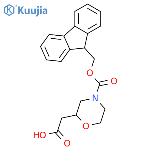 2-(4-N-FMOC-MORPHOLIN-2-YL)ACETIC ACID structure