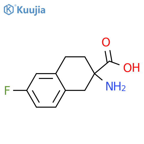 2-Amino-6-fluoro-1,2,3,4-tetrahydronaphthalene-2-carboxylic Acid structure