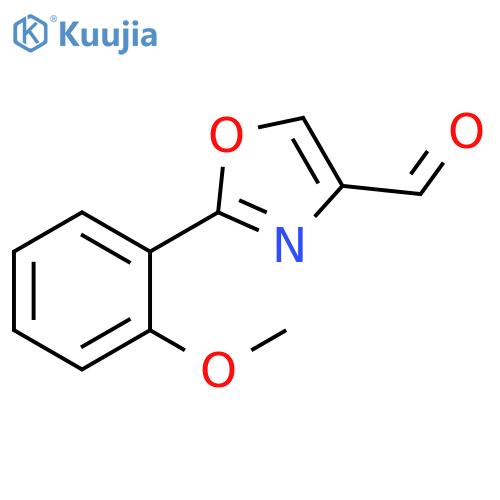 2-(2-methoxyphenyl)-1,3-oxazole-4-carbaldehyde structure