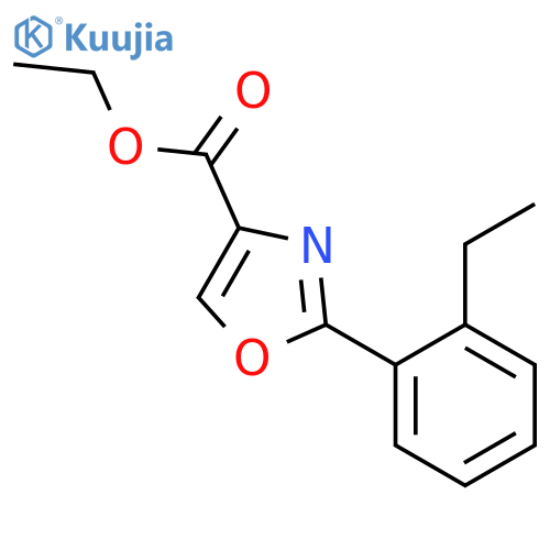 4-Oxazolecarboxylicacid, 2-(2-ethylphenyl)-, ethyl ester structure