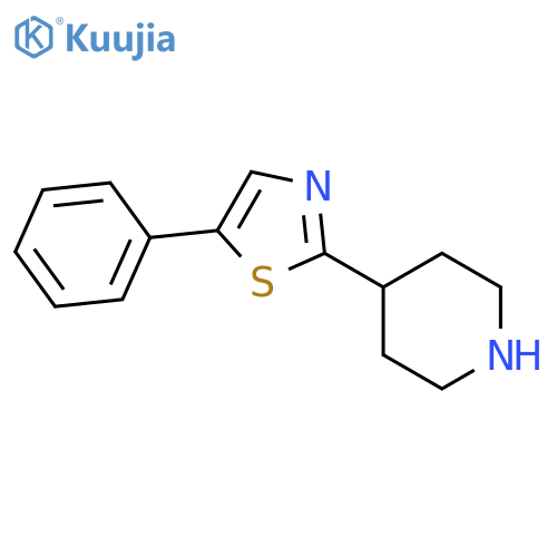4-(5-Phenylthiazol-2-Yl)Piperidine structure