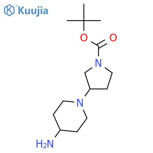 tert-butyl 3-(4-aminopiperidin-1-yl)pyrrolidine-1-carboxylate structure