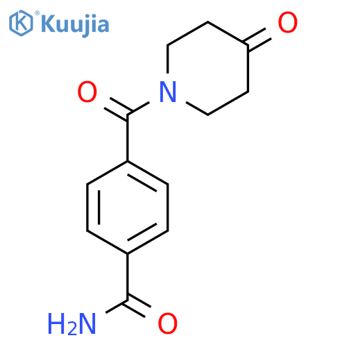 4-(4-Oxopiperidine-1-carbonyl)benzamide structure