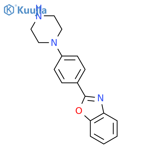 Benzoxazole,2-[4-(1-piperazinyl)phenyl]- structure