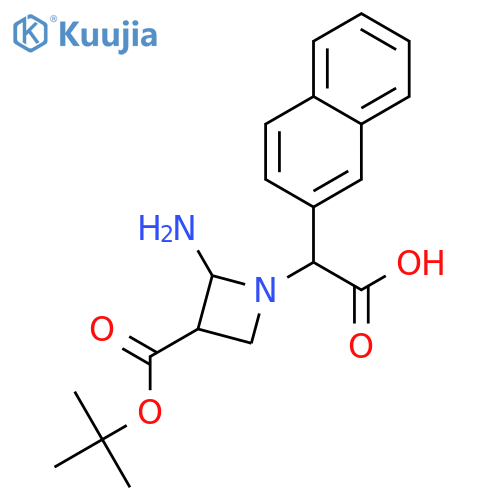 2-[3-(tert-butoxycarbonylamino)azetidin-1-yl]-2-(2-naphthyl)acetic acid structure