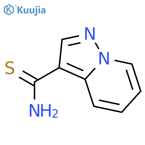 Pyrazolo1,5-apyridine-3-carbothioic acid amide structure