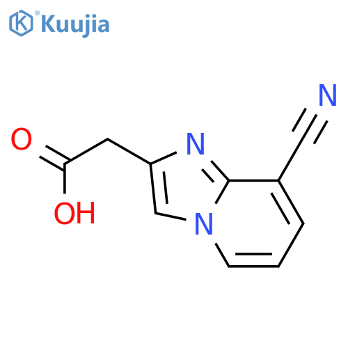 Imidazo[1,2-a]pyridine-2-aceticacid, 8-cyano- structure