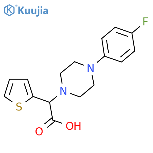 1-Piperazineaceticacid, 4-(4-fluorophenyl)-a-2-thienyl- structure