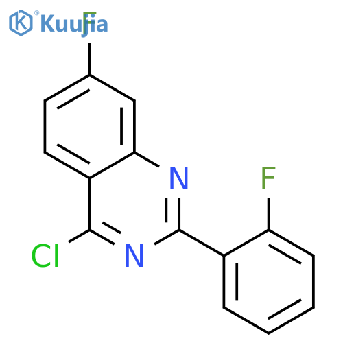 Quinazoline,4-chloro-7-fluoro-2-(2-fluorophenyl)- structure
