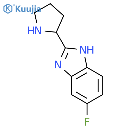 5-fluoro-2-pyrrolidin-2-yl-1H-benzimidazole structure
