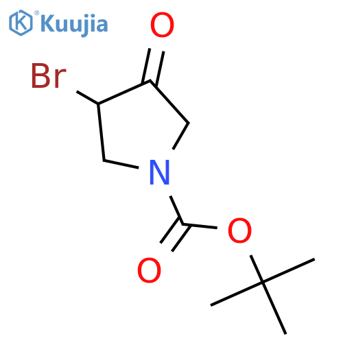 1-Boc-3-Bromo-4-oxopyrrolidine structure