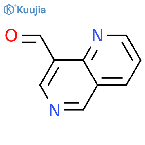 1,6-naphthyridine-8-carbaldehyde structure