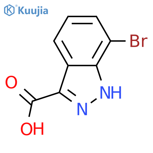 7-Bromo-1H-indazole-3-carboxylic acid structure
