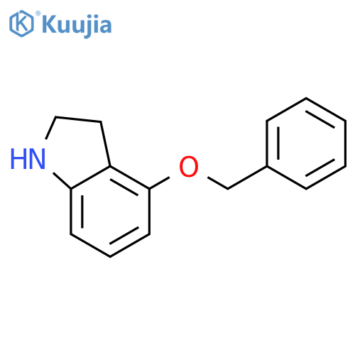 4-Benzyloxy-2,3-dihydro-1H-indole structure