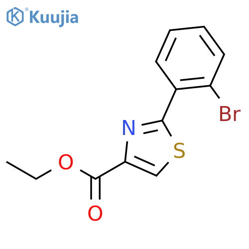 Ethyl 2-(2-bromophenyl)thiazole-4-carboxylate structure