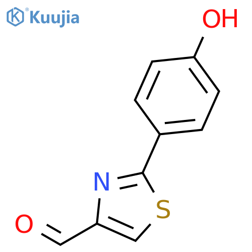 2-(4-Hydroxyphenyl)thiazole-4-carbaldehyde structure