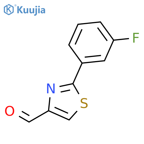 2-(3-Fluorophenyl)thiazole-4-carbaldehyde structure