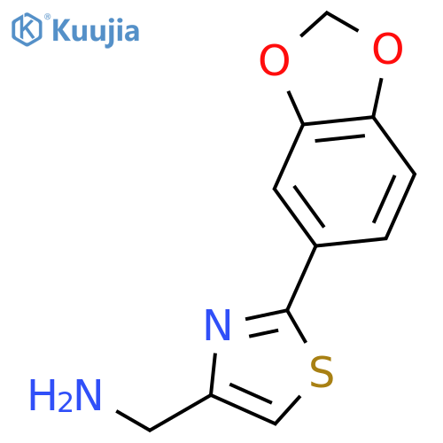 4-Thiazolemethanamine,2-(1,3-benzodioxol-5-yl)- structure