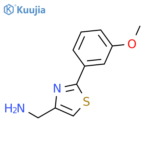 4-Thiazolemethanamine,2-(3-methoxyphenyl)- structure
