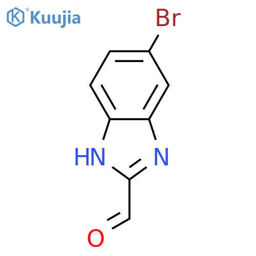 5-bromo-1H-1,3-benzodiazole-2-carbaldehyde structure
