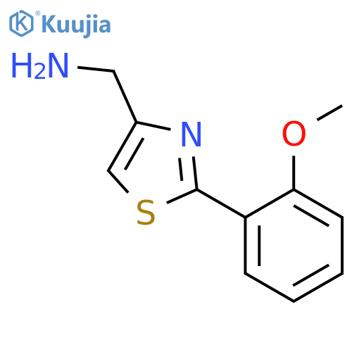 4-Thiazolemethanamine,2-(2-methoxyphenyl)- structure